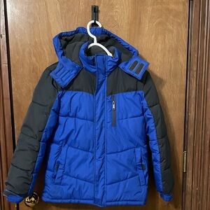 Xersion Blue and Black Puffer Jacket for Kids